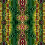 More Is MORE Stripe Adelic Green Multi by Paula Nadelstern 25 cm cut WOF