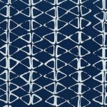 Mark to Make, Triangle batik in Navy 25cm cut WOF