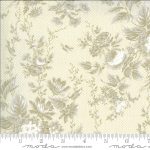 Roselyn Floral Tonal Ivory, 25cm cut WOF