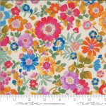 Lulu Flower Garden Linen, 25cm cut WOF