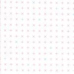 Modern Background Colorbox, pink and blue crosses, 25cm cut WOF