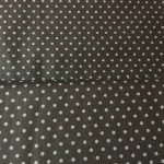 Bebop Polka Dot, Grey Spots on Brown, 25cm cut WOF