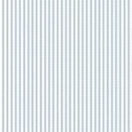 Light blue ticking style stripe on white, 25cm cut WOF