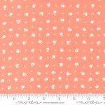 Peachy Keen Coral, Pixie Ditsy, 25cm cut WOF