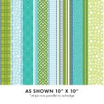 Serendipity, teal multi designs 25cm cut WOF